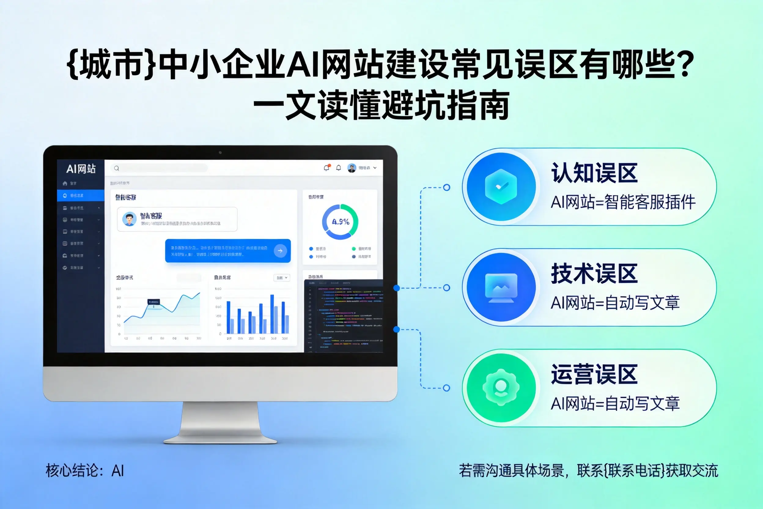 延边中小企业AI网站建设常见误区有哪些?一文读懂避坑指南