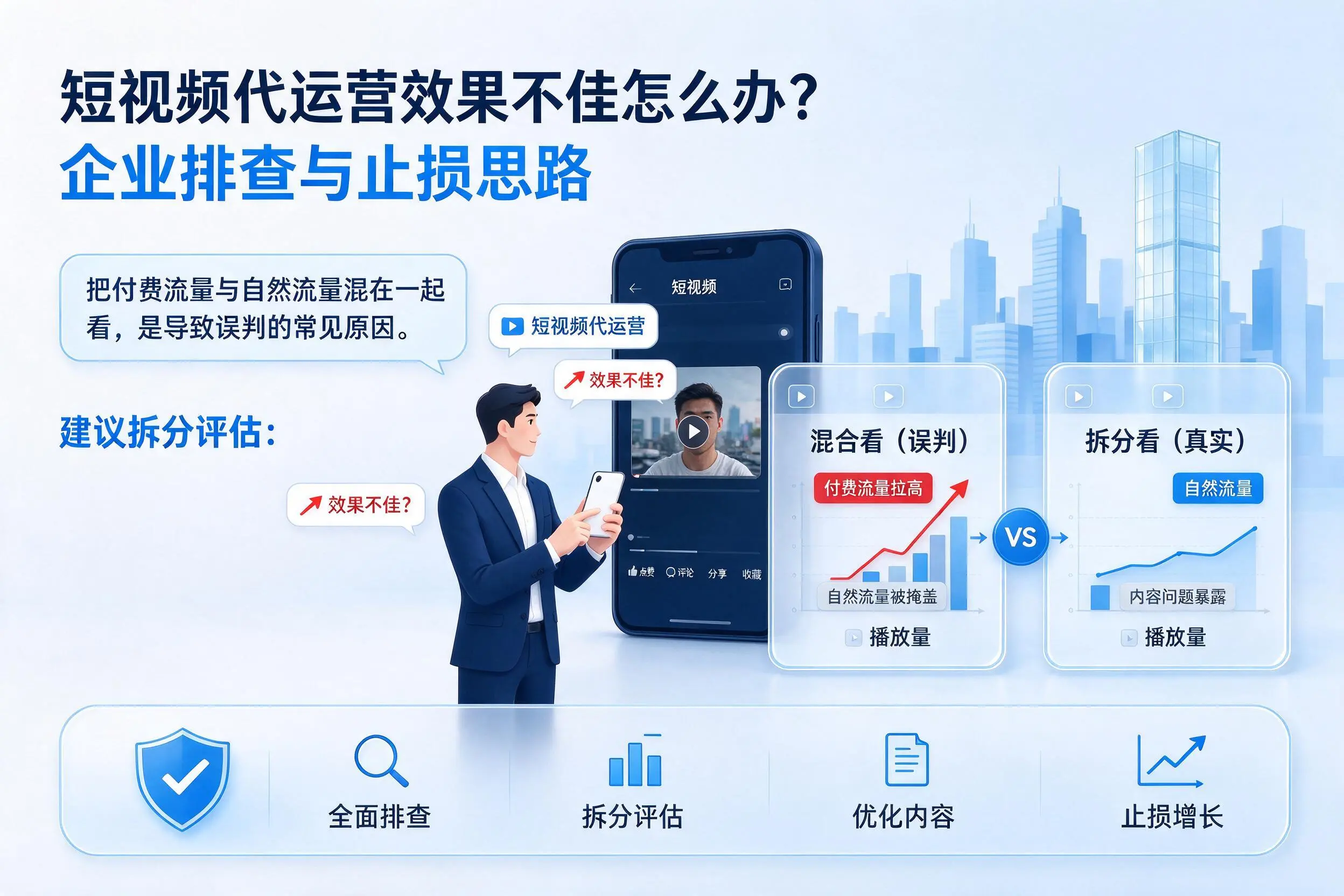 短视频代运营效果不佳怎么办？延边企业排查与止损思路