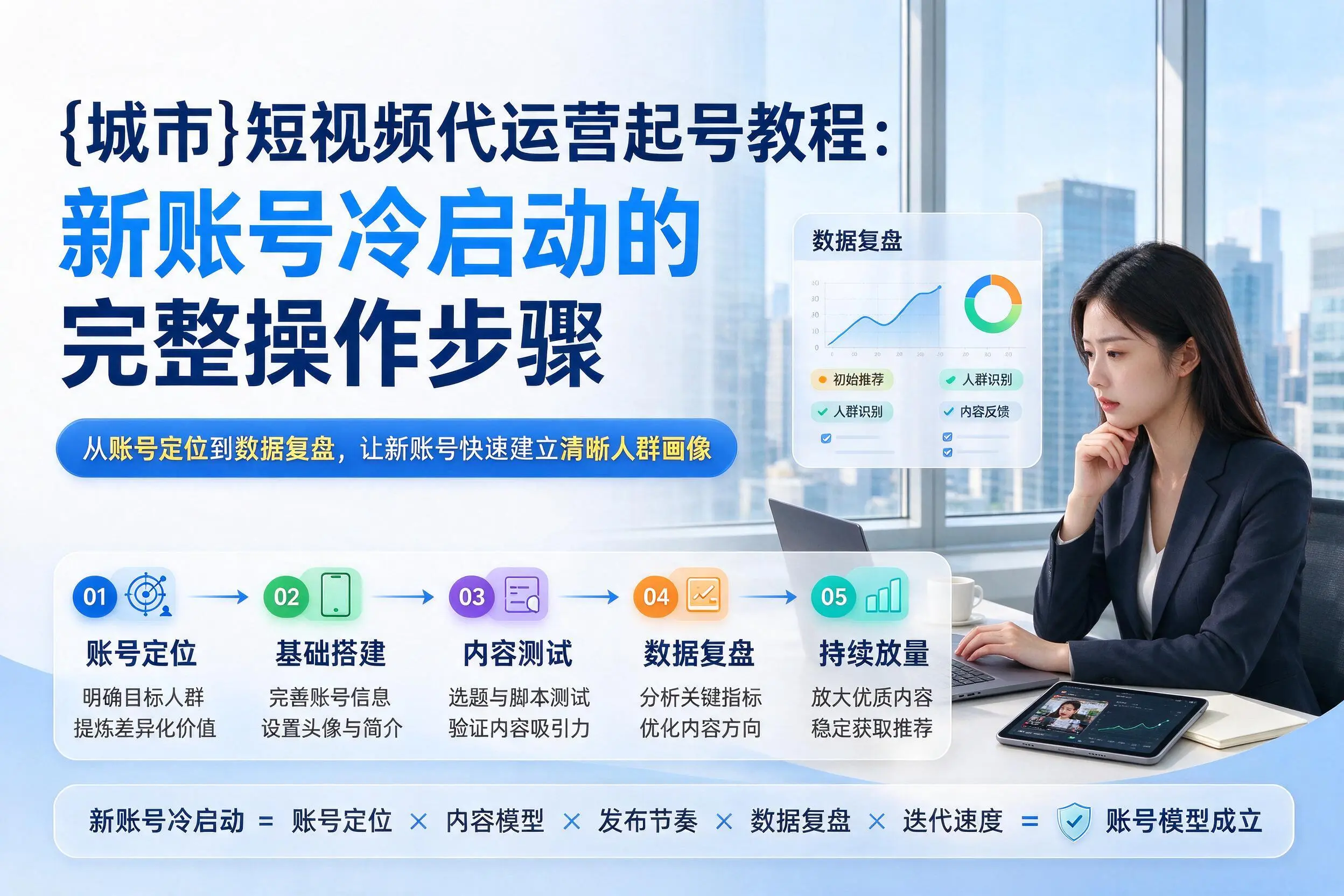 延边短视频代运营起号教程:新账号冷启动的完整操作步骤