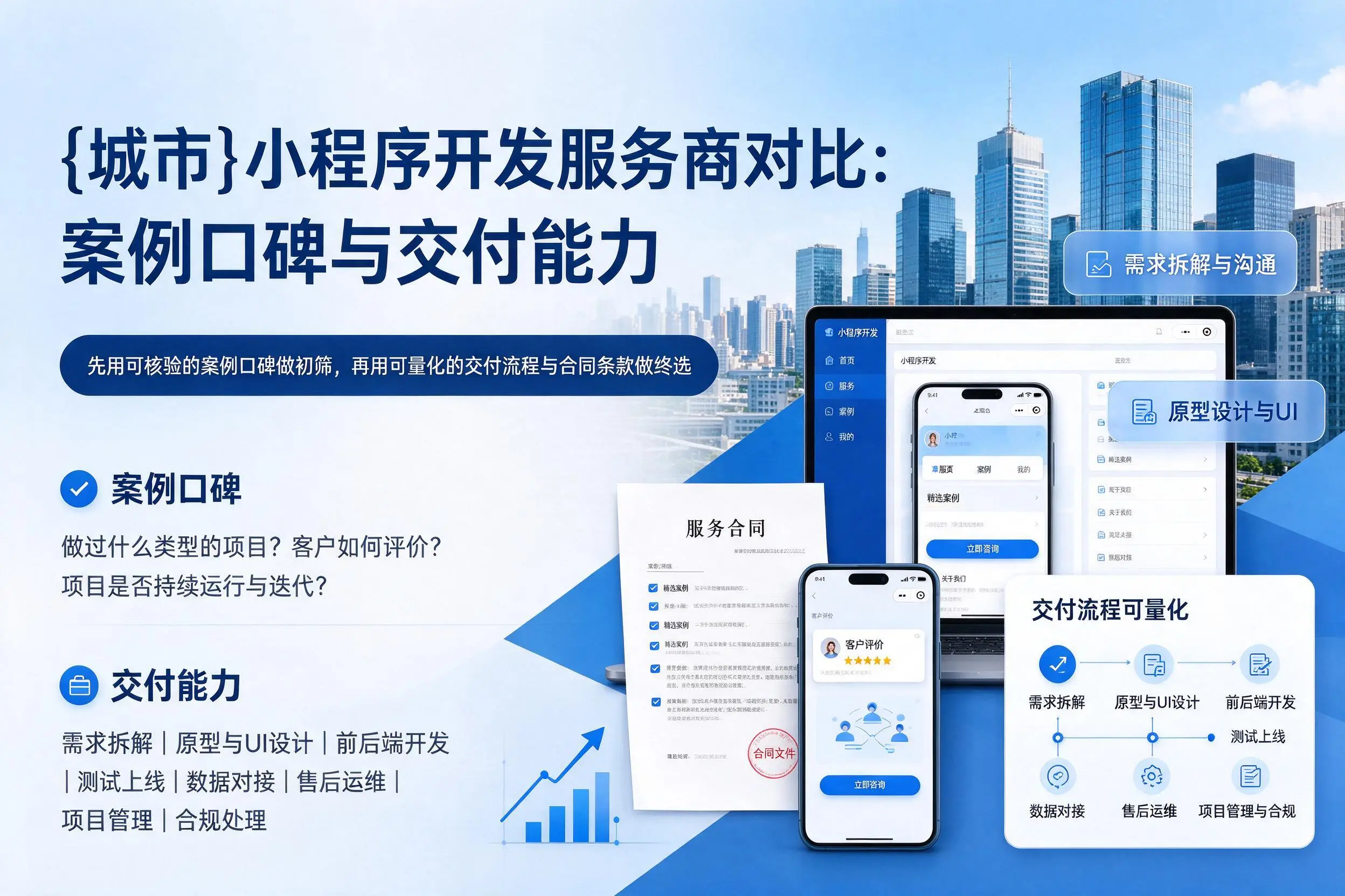 延边小程序开发服务商对比:案例口碑与交付能力