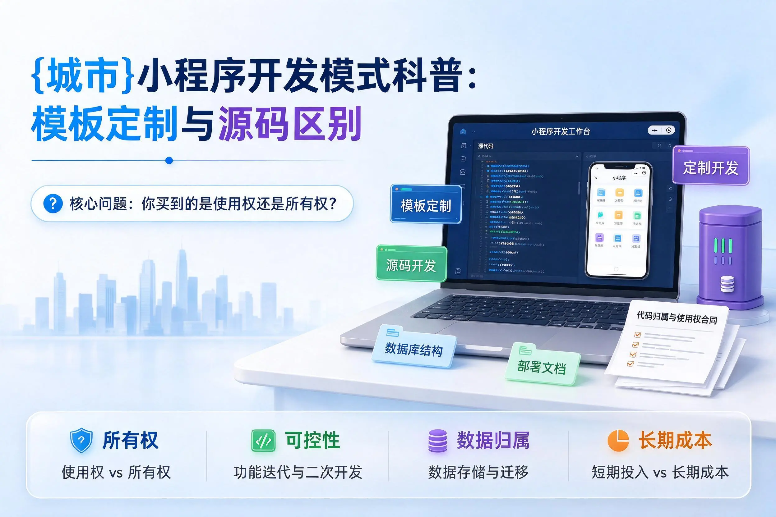 延边小程序开发模式科普:模板定制与源码区别