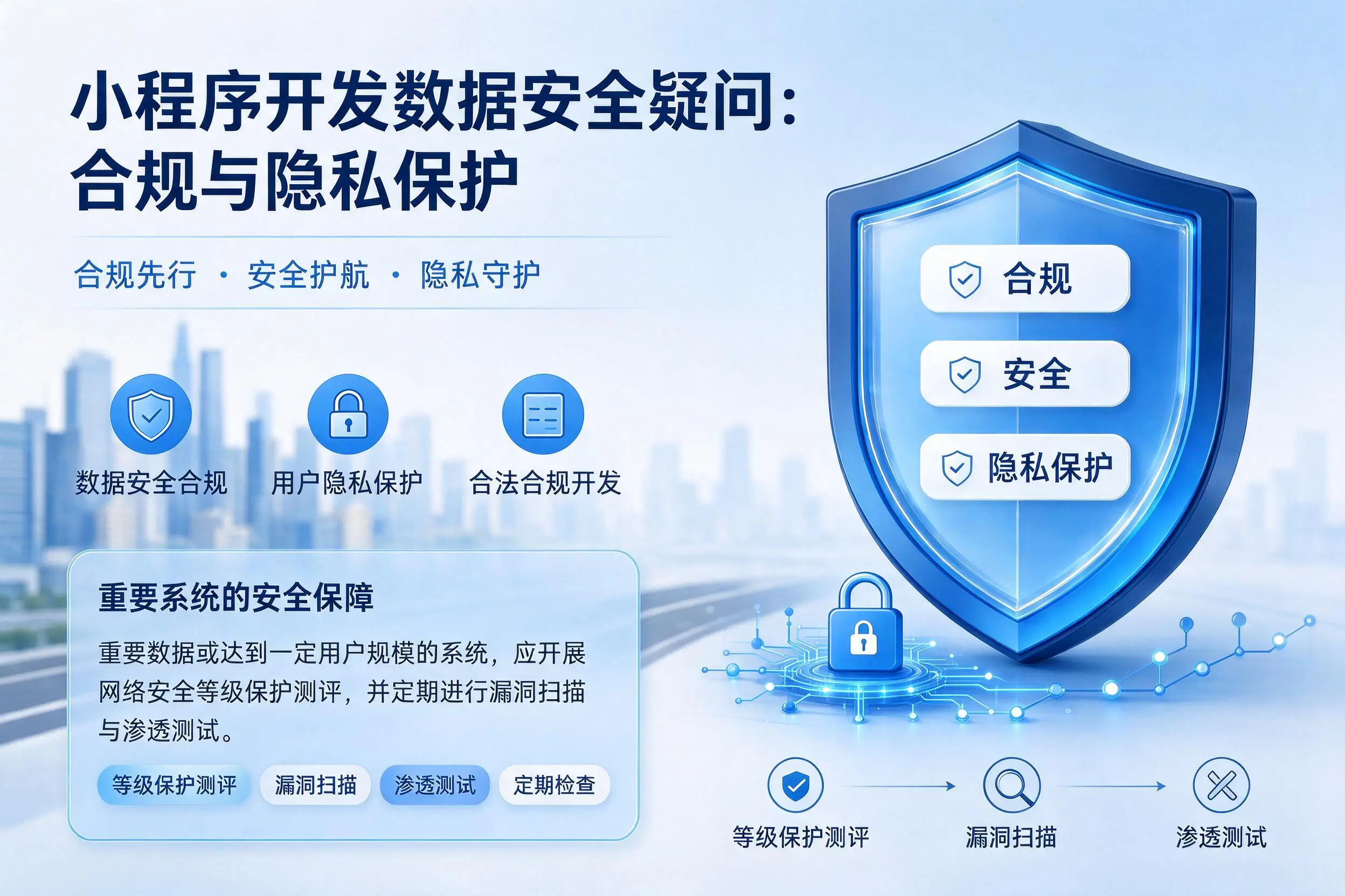 延边小程序开发数据安全疑问:合规与隐私保护