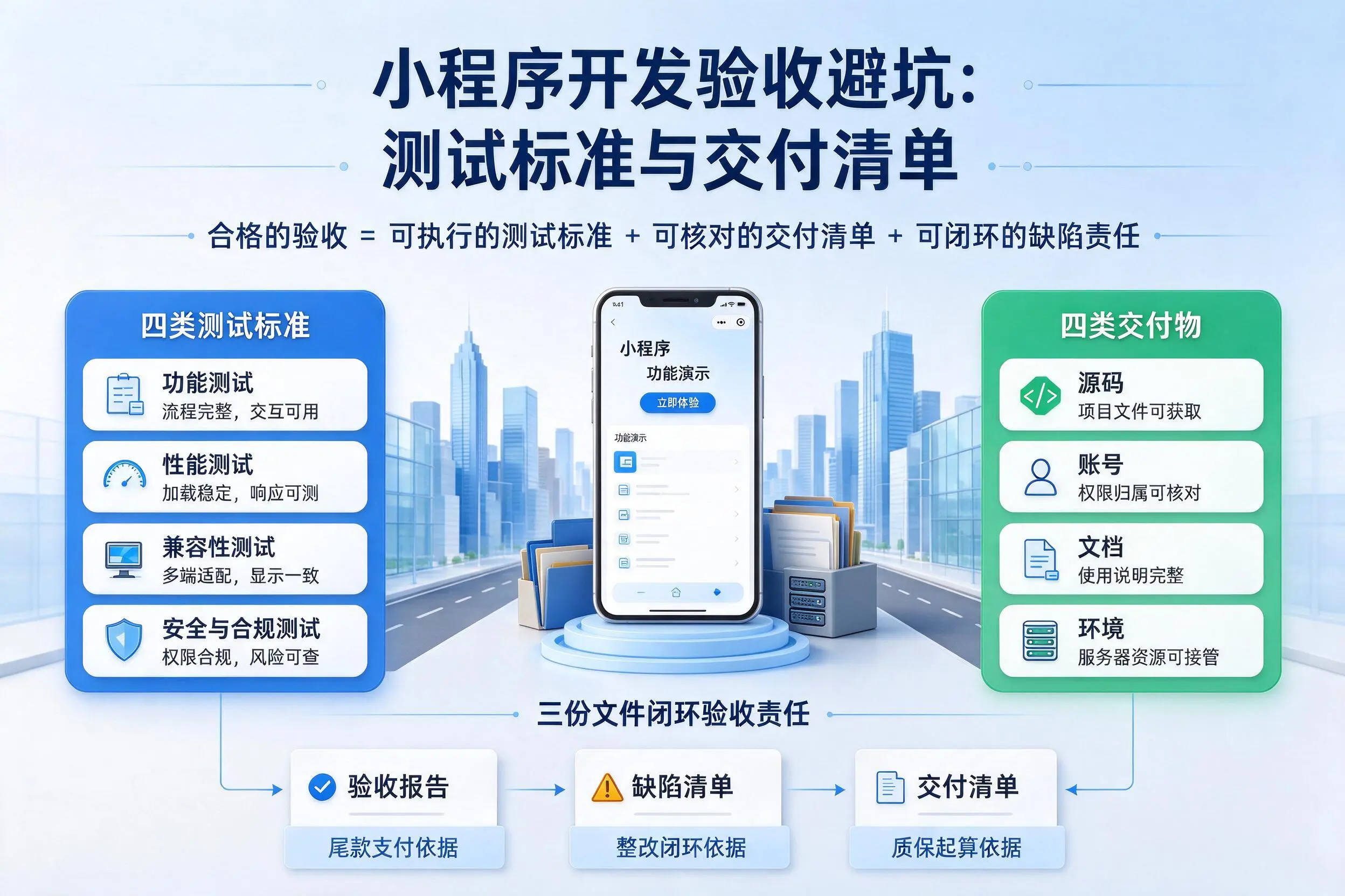 延边小程序开发验收避坑：测试标准与交付清单