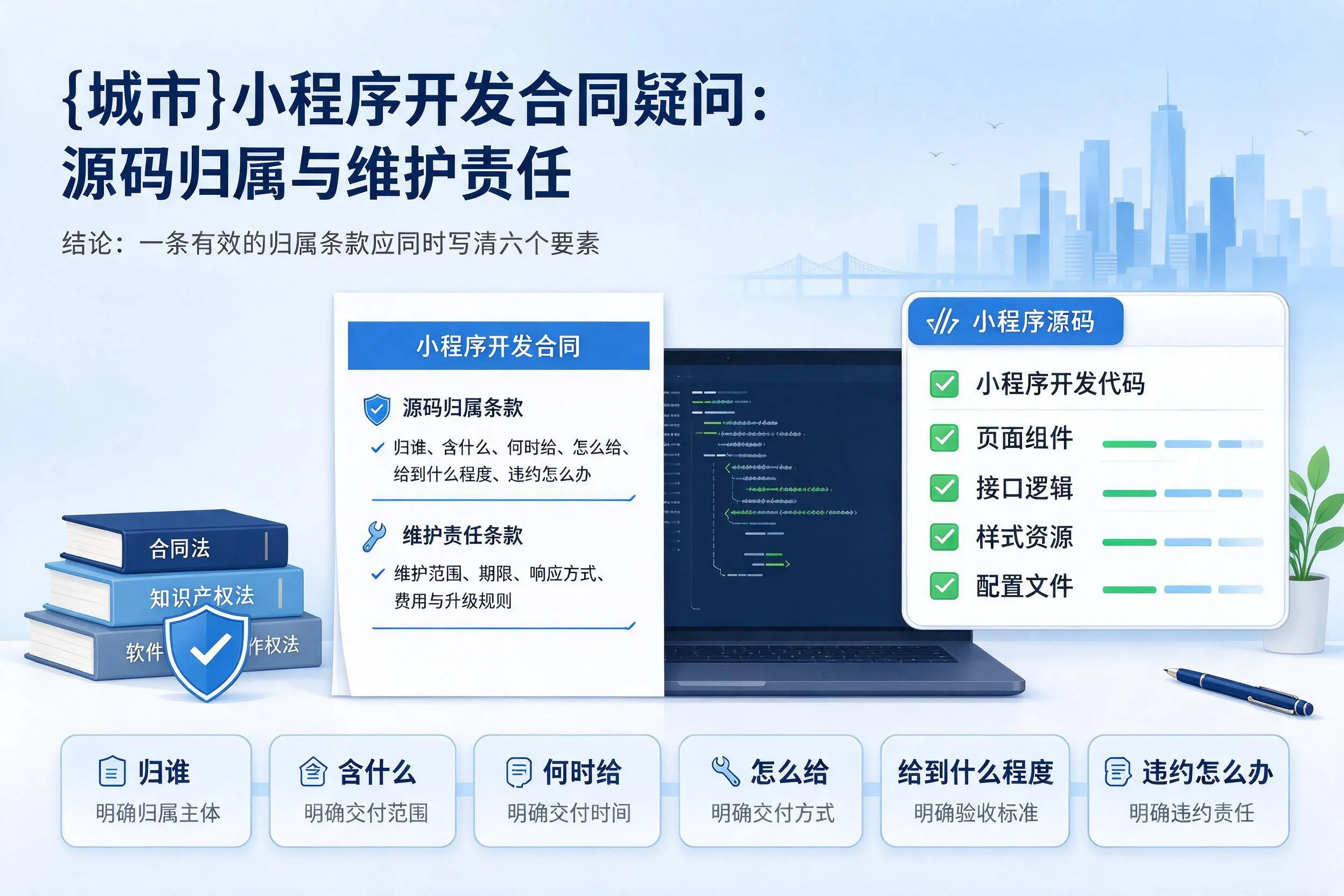 延边小程序开发合同疑问:源码归属与维护责任