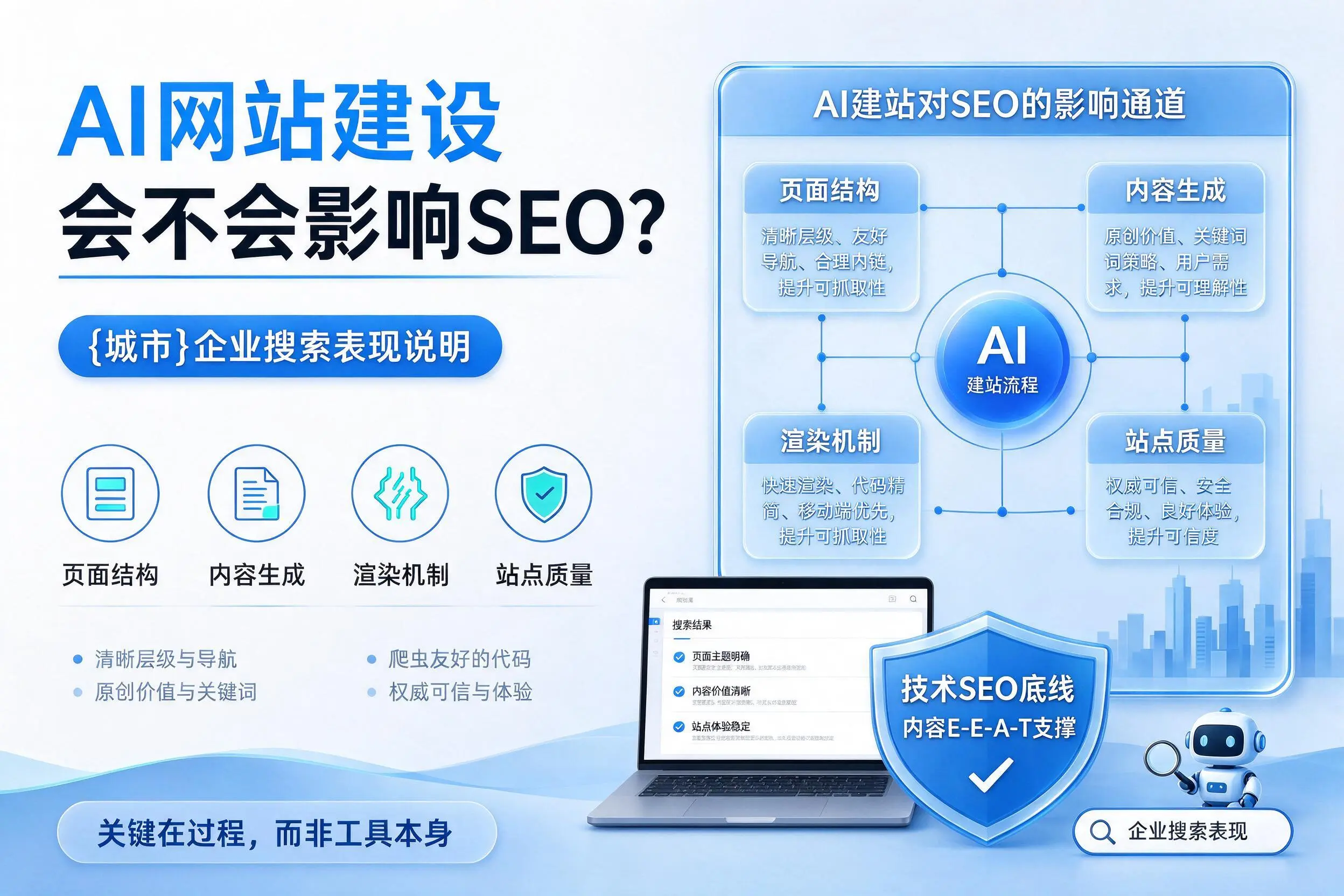 AI网站建设会不会影响SEO？延边企业搜索表现说明