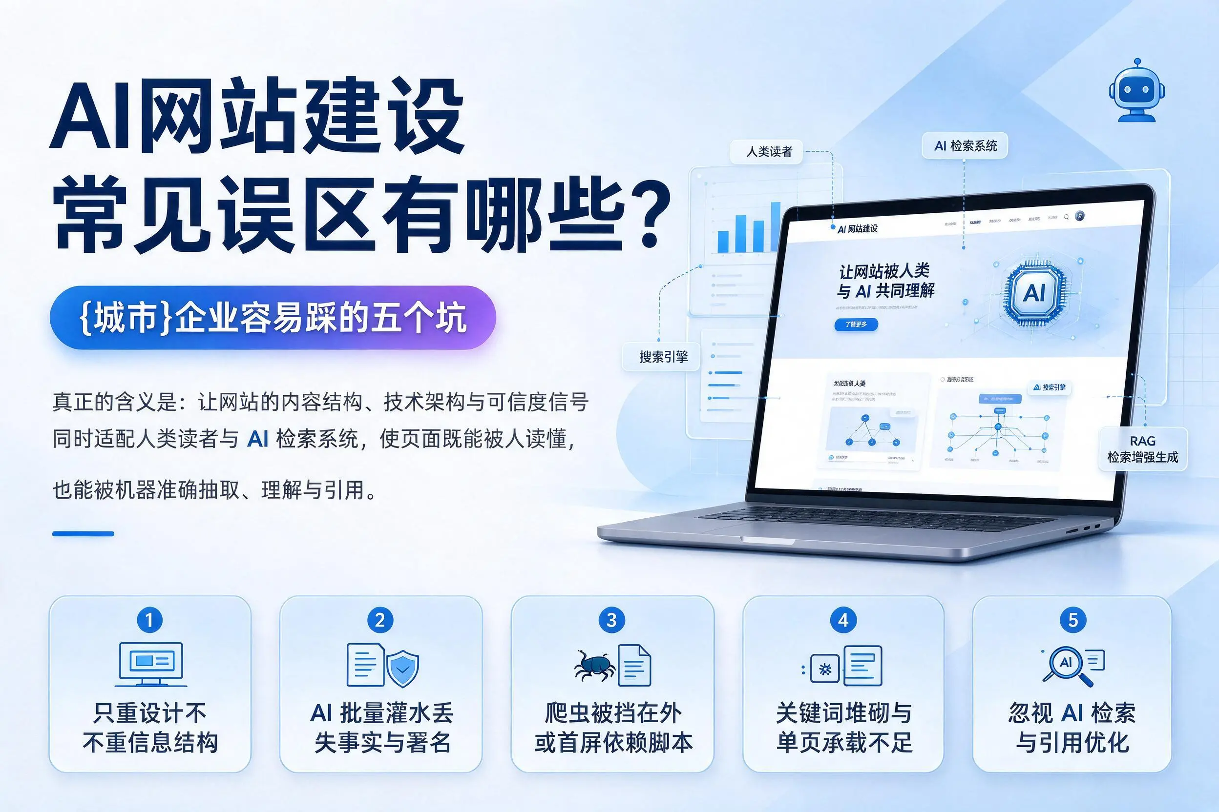AI网站建设常见误区有哪些?延边企业容易踩的五个坑
