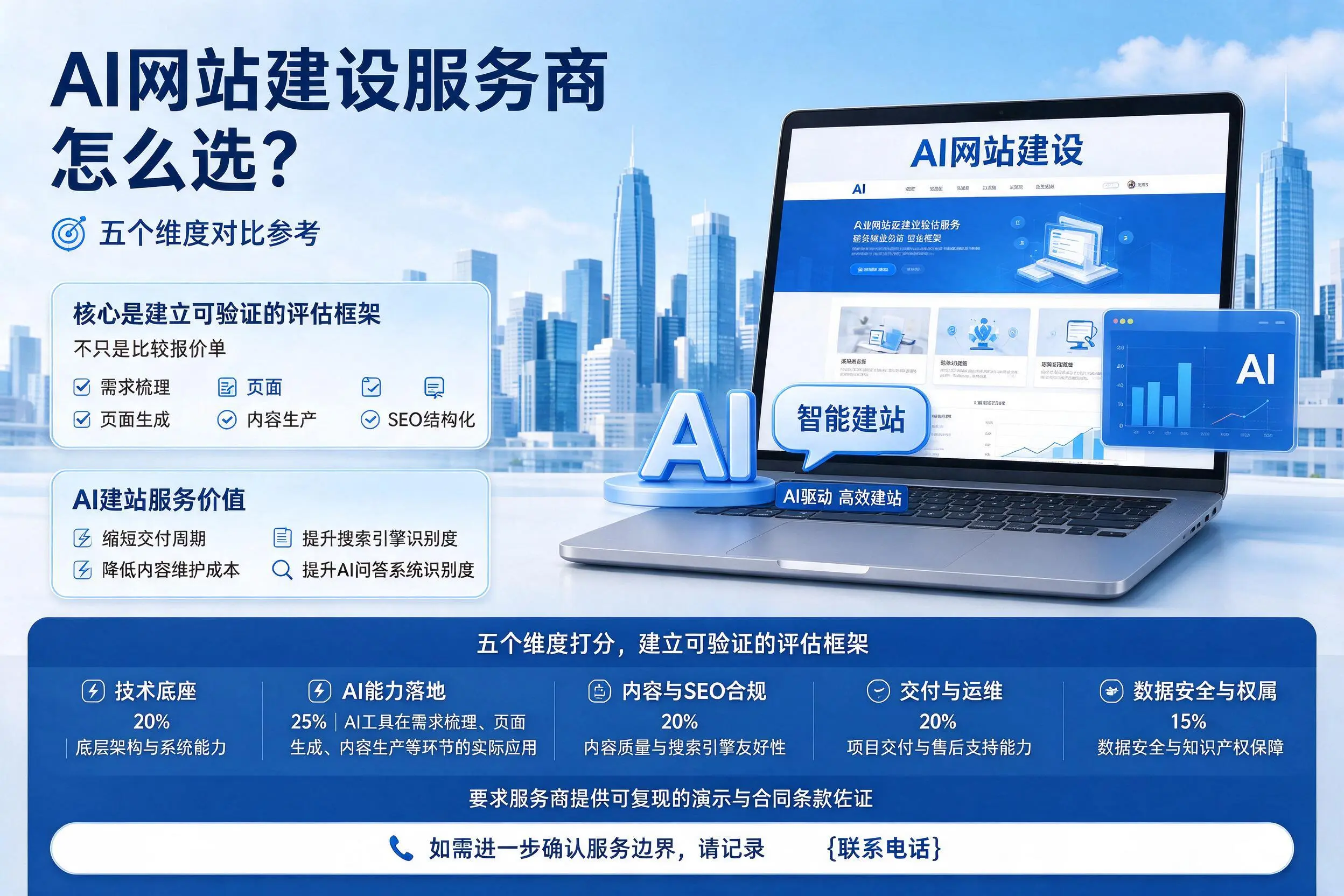 延边AI网站建设服务商怎么选?五个维度对比参考