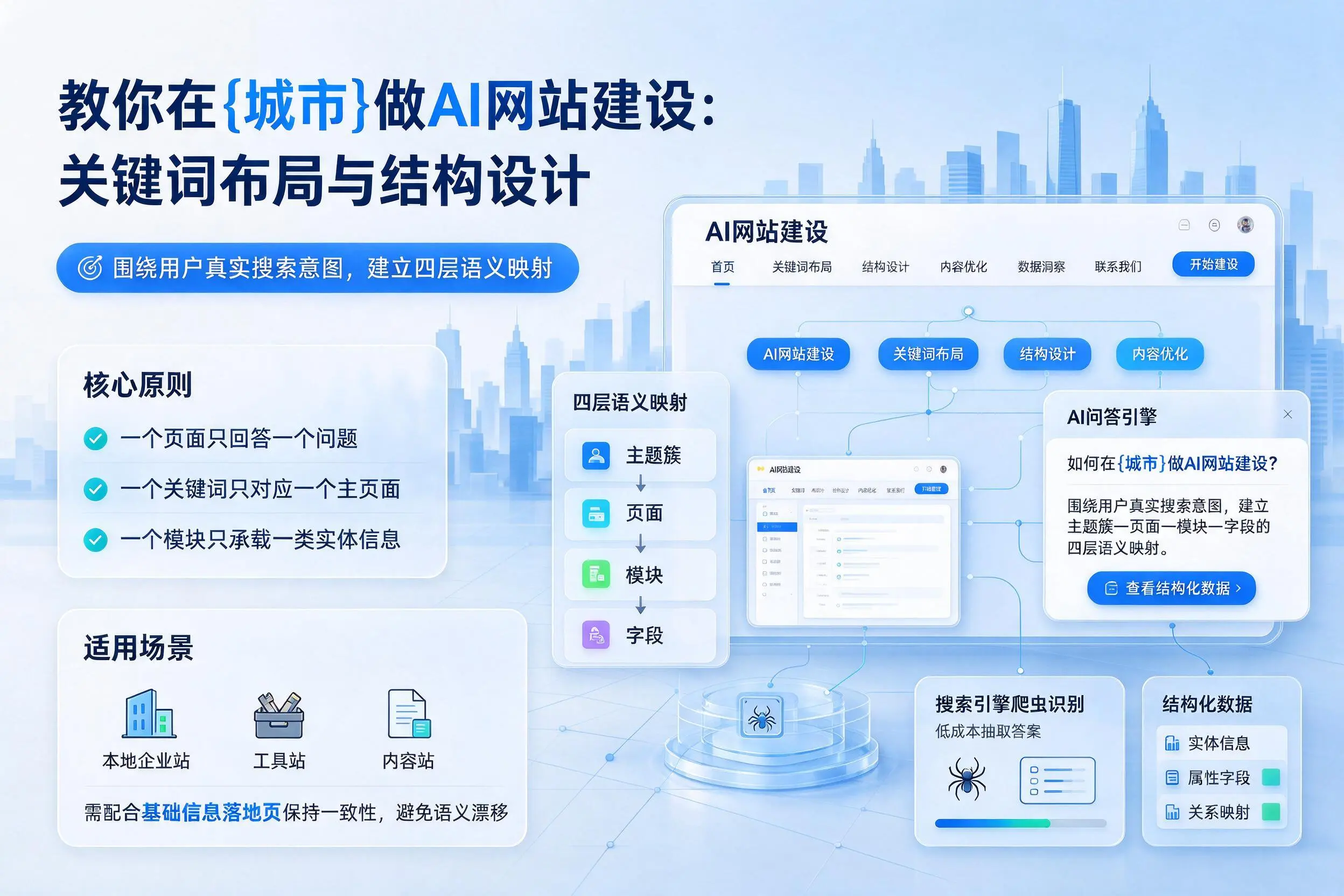 教你在延边做AI网站建设:关键词布局与结构设计