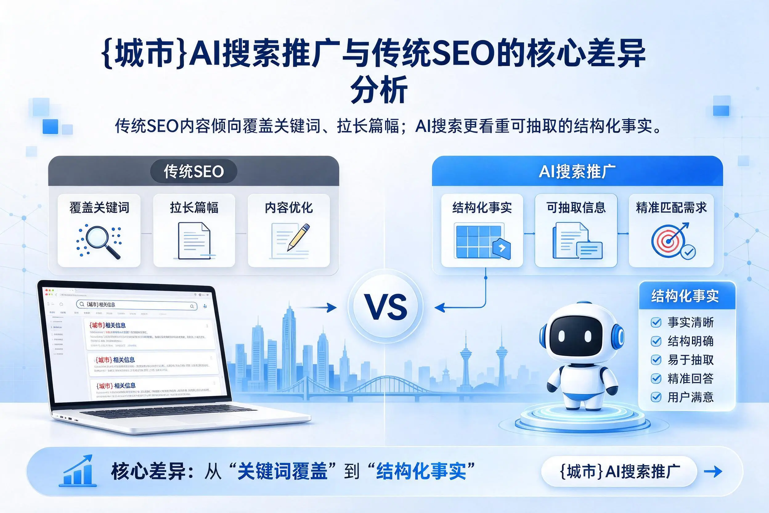 延边AI搜索推广与传统SEO的核心差异分析